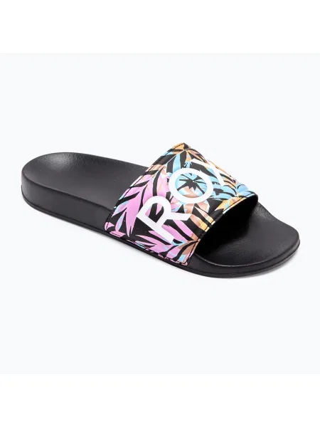 Flip-flops pentru femei ROXY Slippy II multi camo negru