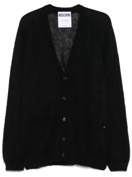 Жилетка Moschino с V-образно деколте черно