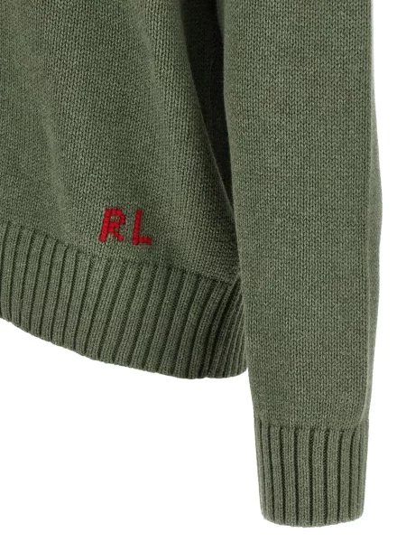 Pulover Polo Ralph Lauren cu decolteu rotund verde