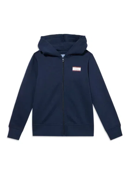 Jack & Jones Junior Hanorac JJBUSTER albastru închis / roșu intens alb