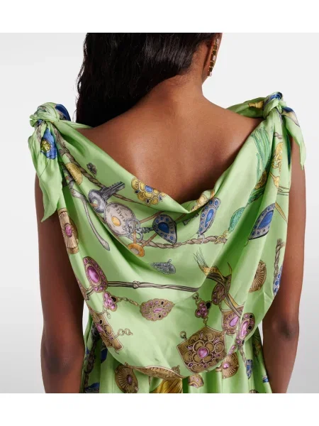 Rochie Versace de mătase cu imagine