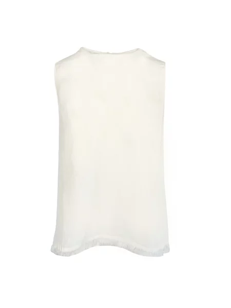 Lniany top Hést biały