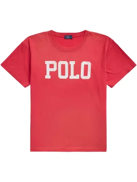 Satynowa koszulka Polo Ralph Lauren do kolan garniturowa biała