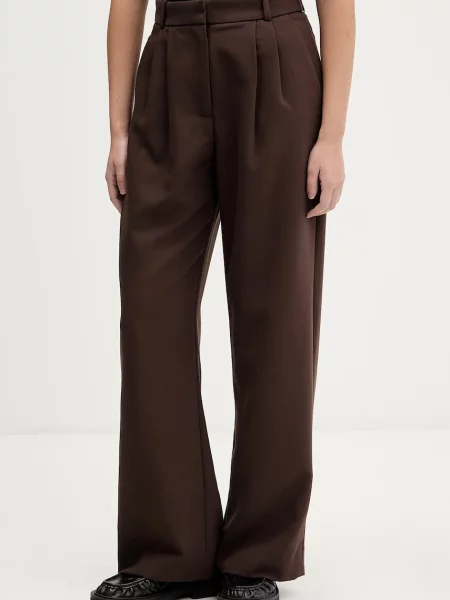 Hlače Abercrombie & Fitch rjava