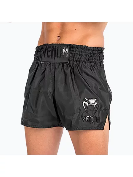 Мъжки шорти за тренировка Venum Classic Muay Thai black/black черно