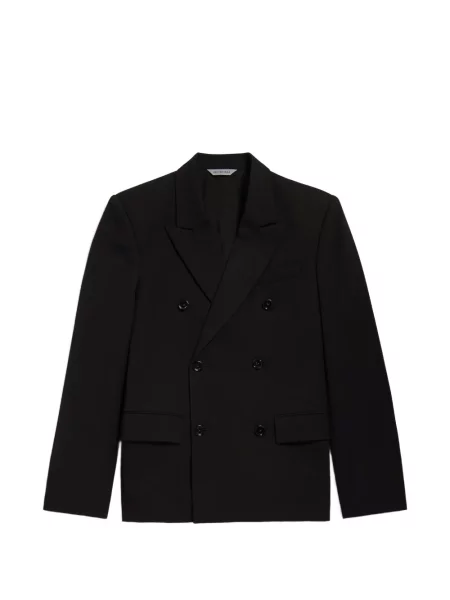 Sacou Balenciaga cu două rânduri de nasturi negru