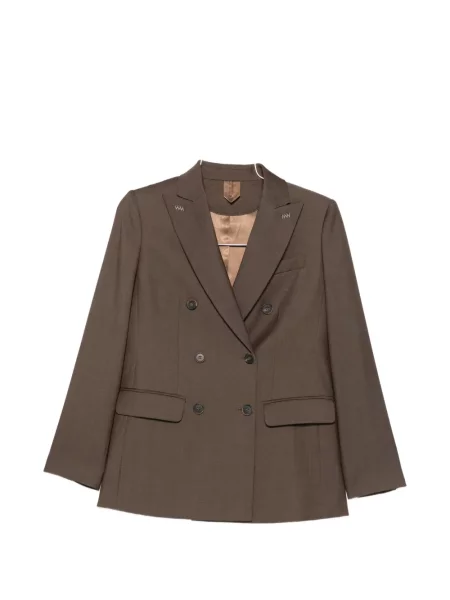 Sacou Max Mara cu două rânduri de nasturi maro
