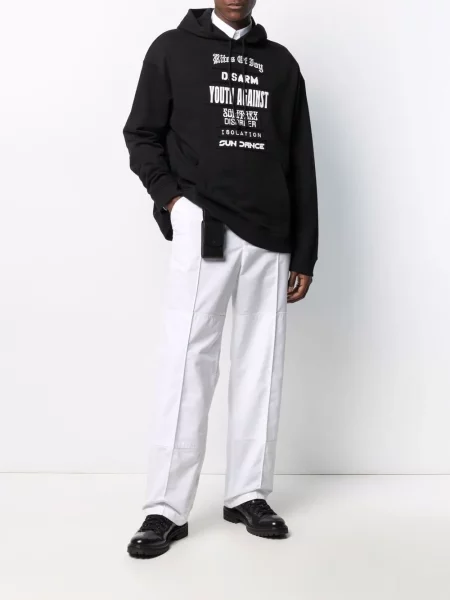 Džemperis su gobtuvu Raf Simons juoda