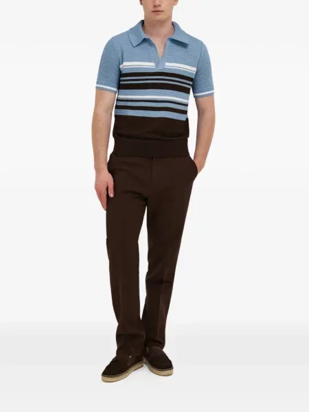 Πλεκτό polo Ferragamo μπλε