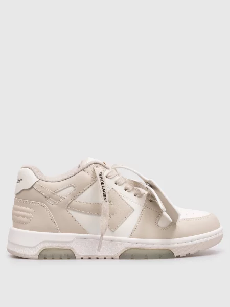 Шкіряні кросівки Out Of Office Off-white бежеві