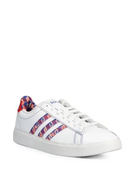 Lung papuci Adidas cu mâneci lungi cu dungi albastru