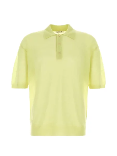 Polo Auralee de mohair galben