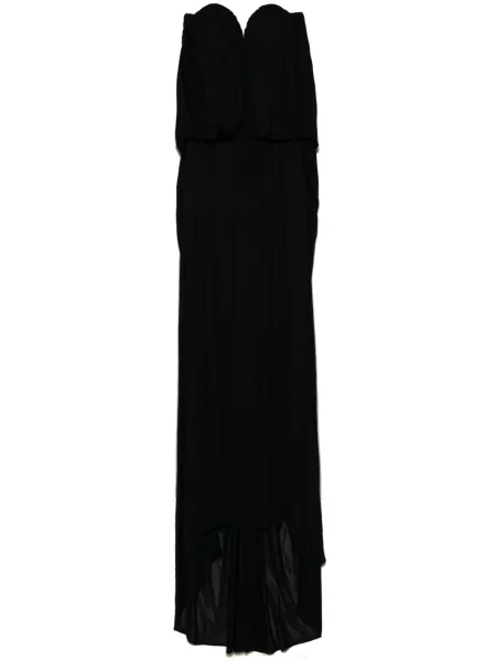 Maksi udrapować sukienka maxi Giuseppe Di Morabito garniturowa czarna