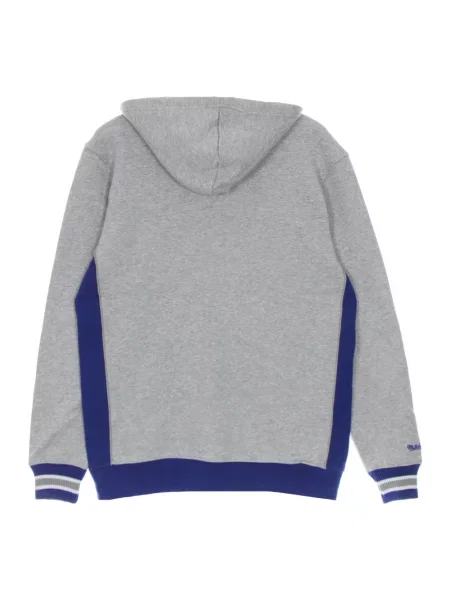 Ocieplana bluza z kapturem Mitchell & Ness polarowa szara