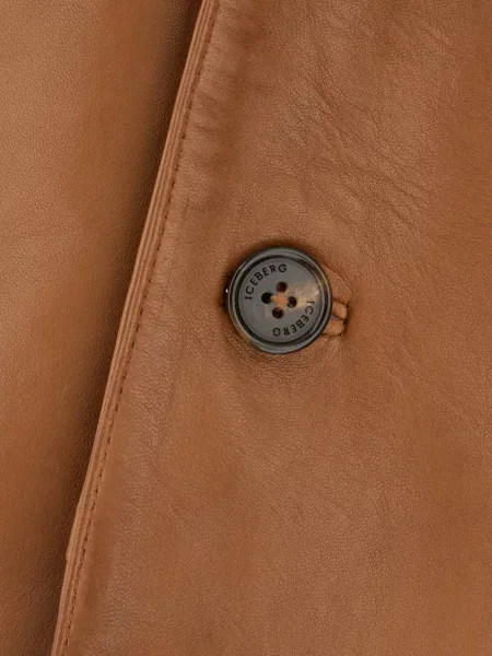 Kurtka skórzana Iceberg brązowa