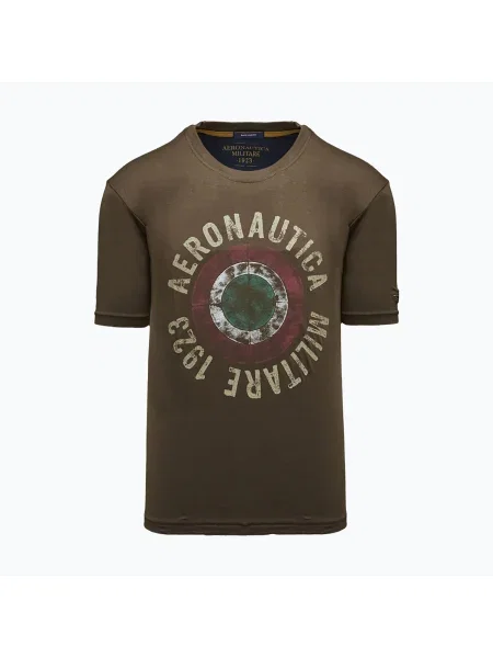 Tricou pentru bărbați Aeronautica Militare chestnut brown maro