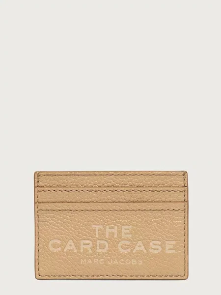 MARC JACOBS etui za kartice usnjeni THE CARD CASE bež