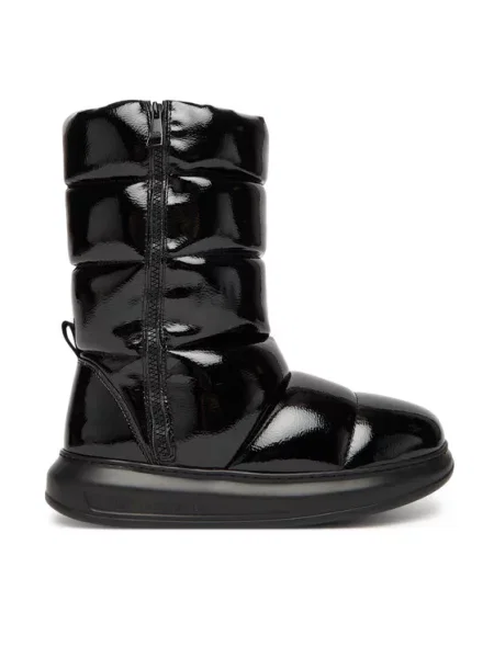 KARL LAGERFELD Škornji za sneg Kapri Kosi črna