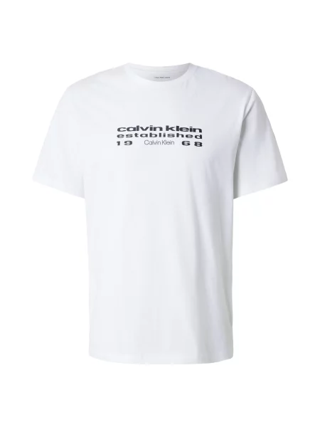 Calvin Klein Jeans Tricou SS alb