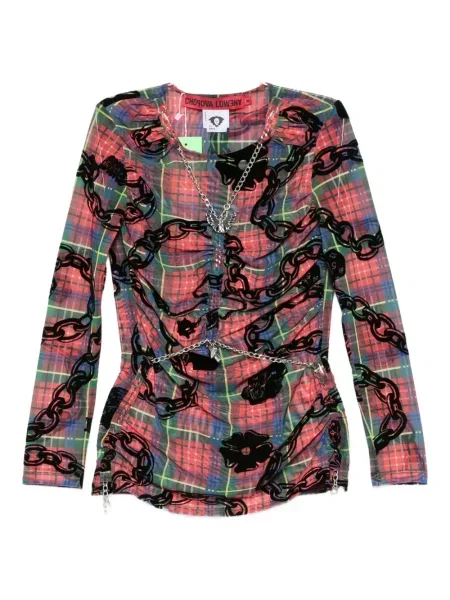 Bluză Chopova Lowena cu imagine roșu