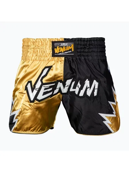Tréninkové šortky Venum Inferno Muay Thai black/gold černé