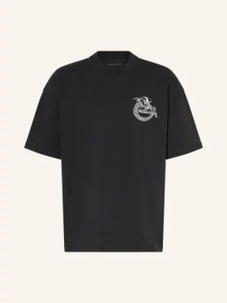Allsaints Koszulka Oversize Terra schwarz czarna