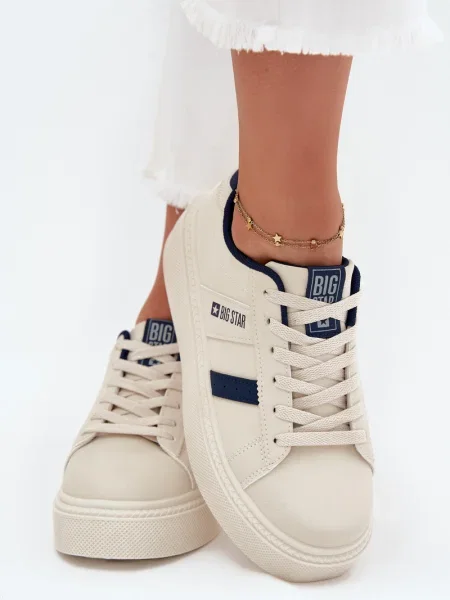 Кецове Big Star Shoes на платформе синьо