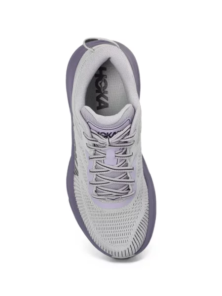 Sneakers Hoka με κορδόνια με δαντέλα μωβ