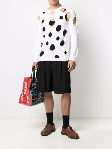 Megztinis Black Comme Des Garçons balta