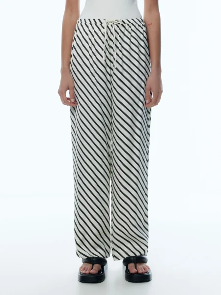 EDITED Pantaloni Anneli bej negru