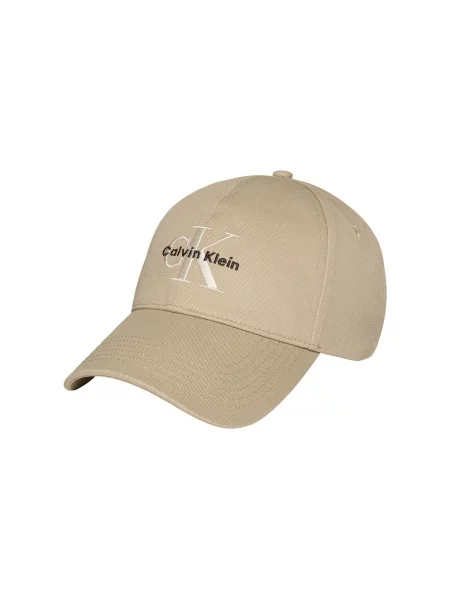 Șapcă Calvin Klein Monologo Embroidery Baseball Cap Bej maro