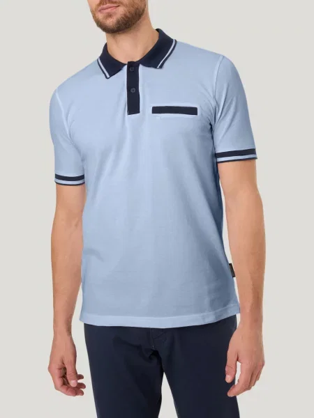 Поло Pierre Cardin голубое