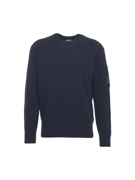 Dzianinowy sweter C.p. Company niebieski