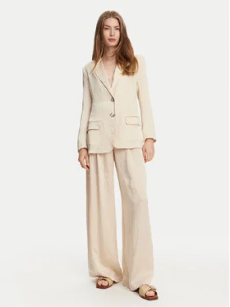 Marella Palazzo kalhoty Silico Écru Wide Leg