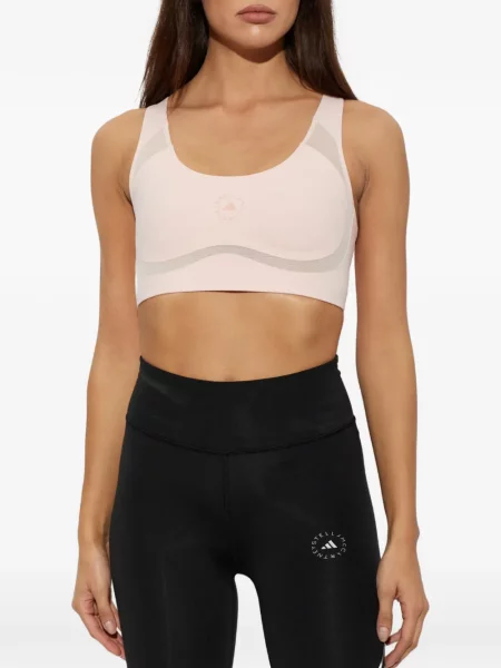 Αθλητικό σουτιέν Adidas By Stella Mccartney με σχέδιο ροζ
