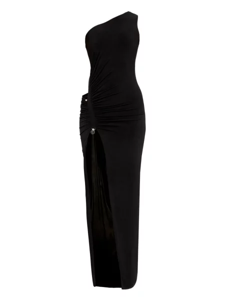 Rochie maxi Nissa cu spatele deschis de costum negru