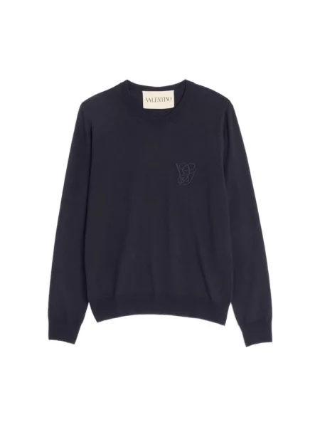 Sweter Valentino wełniany niebieski