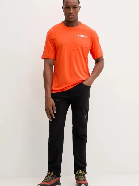 Спортивна футболка adidas TERREX з принтом помаранчевий