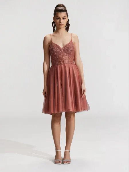 Hey Kyla Φόρεμα κοκτέιλ πορτοκαλί