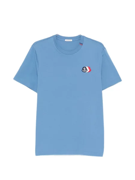 Tricou Moncler cu autograf albastru