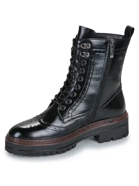 Botine Tamaris cu șireturi negru