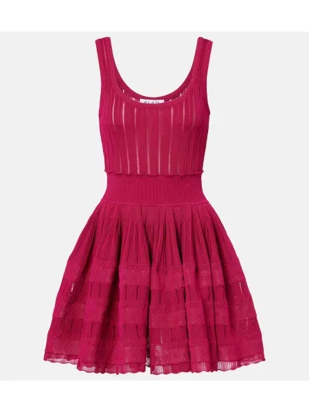 Rochie Alaïa tricotate violet