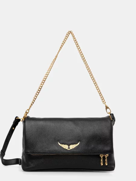 Geanta de piele Zadig&voltaire negru