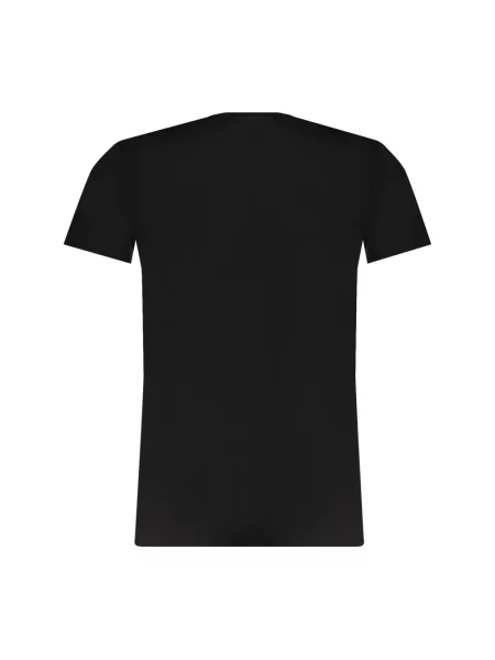 Krótka koszulka Trussardi z logo czarna