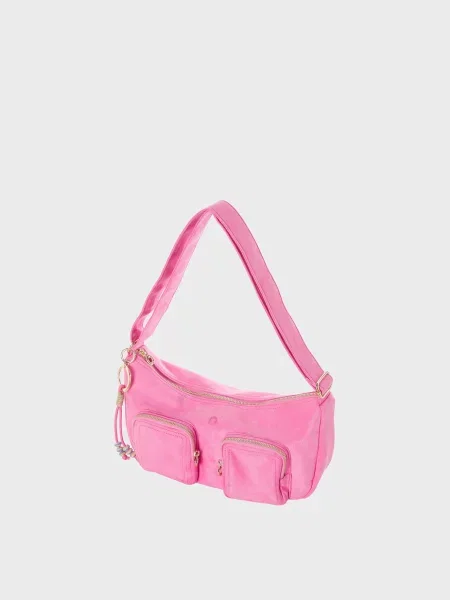 Замшева сумка O Bag рожева