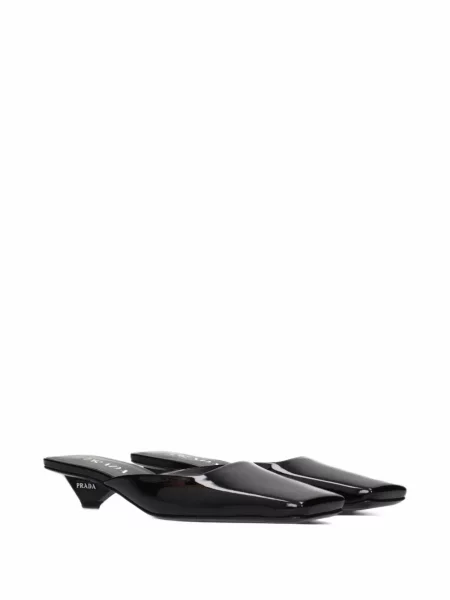 Pantofi cu toc Prada din piele negru