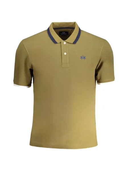 Gulerat tricou polo La Martina verde