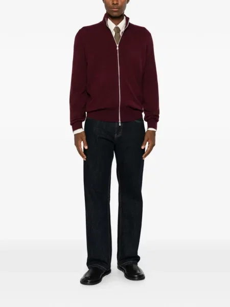 Cardigan Brunello Cucinelli roșu