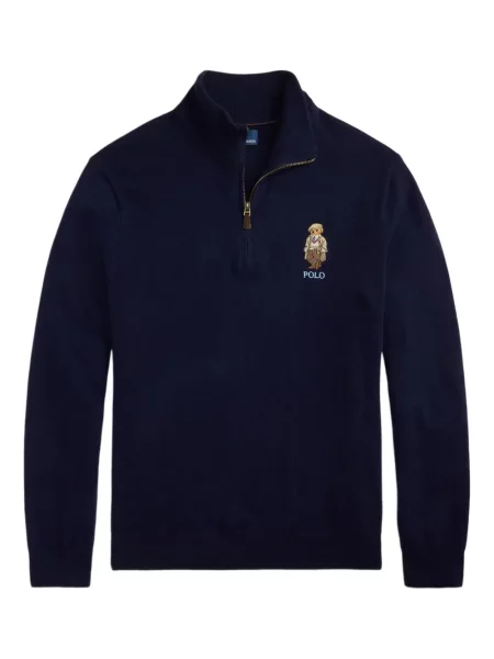 Ριγέ polo Polo Ralph Lauren με κουκούλα με αυτόγραφο λευκό