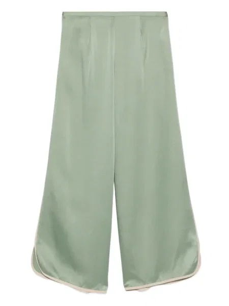 Pantaloni Forte_forte plisate verde